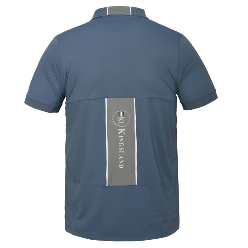 Kingsland KLblyke Men's Tec Pique Polo Shirt - Blue Bering Sea-1